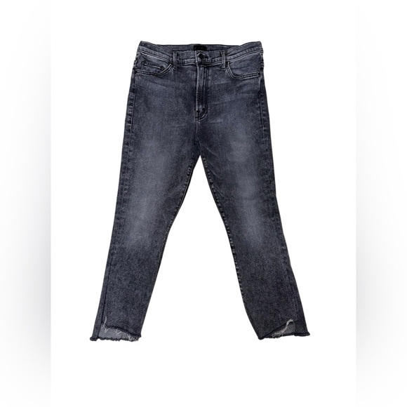 MOTHER The Insider Crop Step Fray Jeans – “Train Stops” Wash – Size 33 - Picture 6 of 10